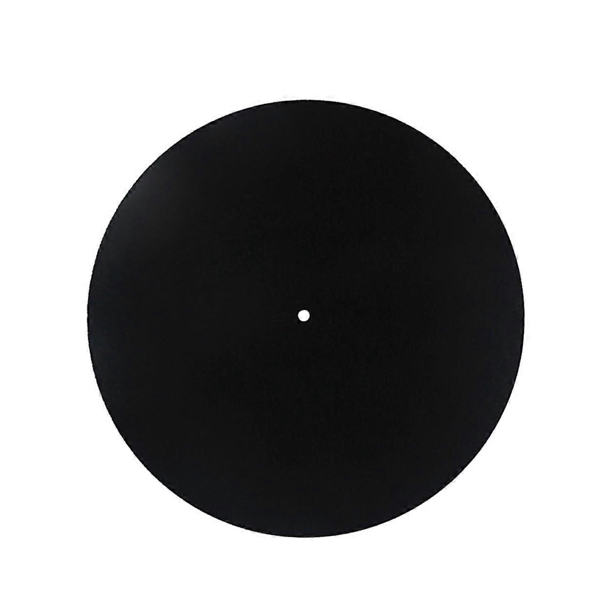 Turntable Pad Vinyl Material, NonSlip Grooves, Static Pad For Playback, 29.5 Cm Turntable Record Player