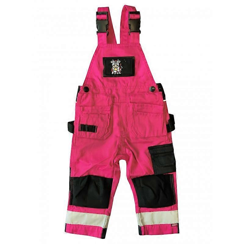 Suspender pants With Loxy reflector Pink