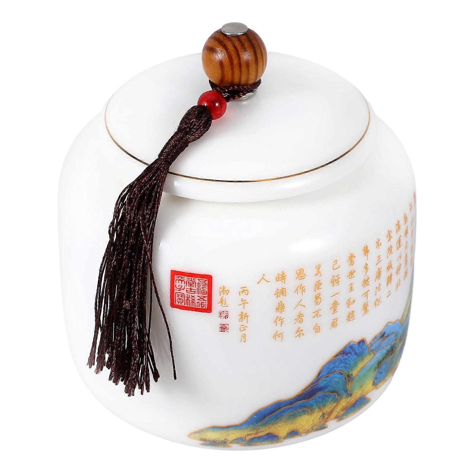 Ceramic Tea Storage Canister for Dried Fruit Storage 1 Jar