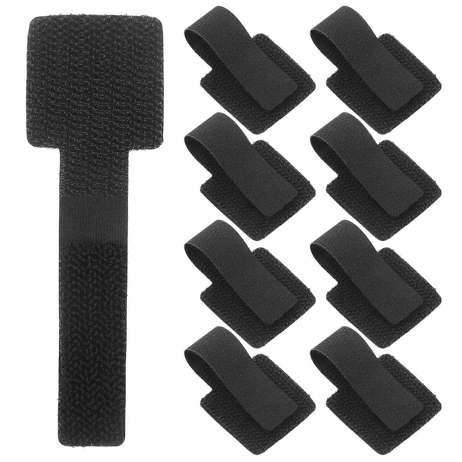 10pcs Electrical Cable Ties Cord Wraps Self Adhesive Reusable Fastener Straps for Cable Management Computer Cords