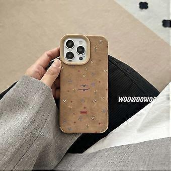 Case For Iphone 13 Full Screen Small Flower Puppy Single Shell Niche Cute Fur Ba No4655