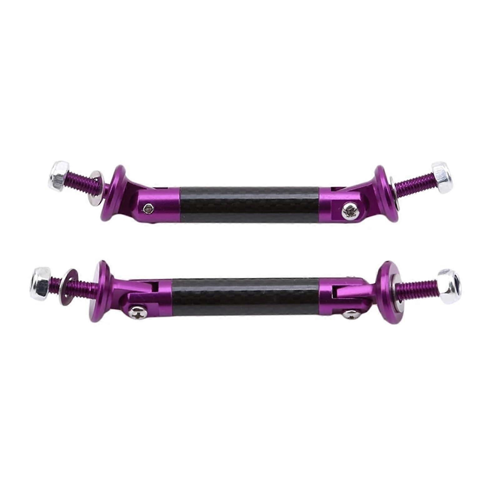 Car Front Splitter with Adjustable 13.5cm Aluminum Support Rods, Universal Bumper Lip Spoiler Kit