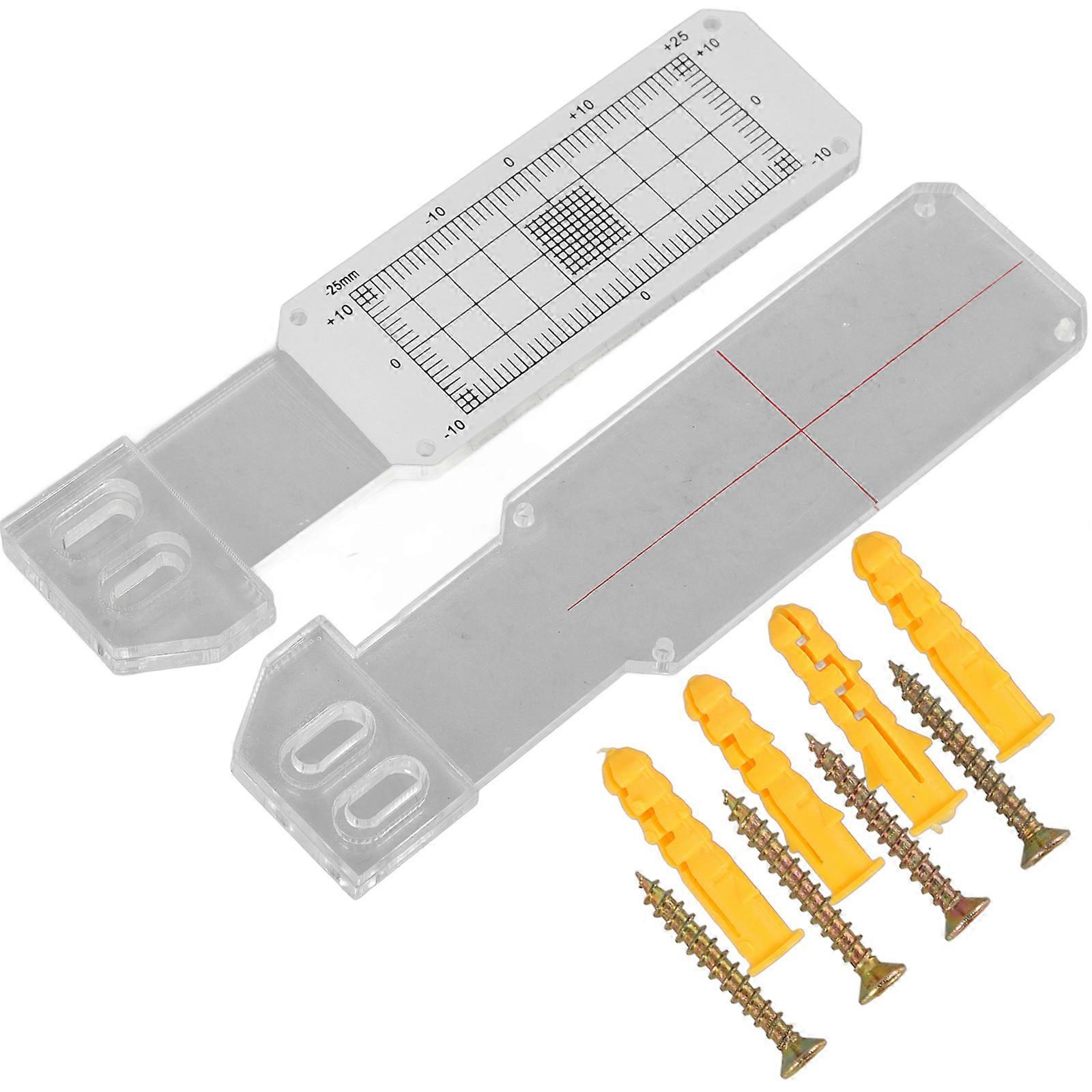 Crack Width Ruler for Precise Measuring 1Set Acrylic Crack Measuring Rulers