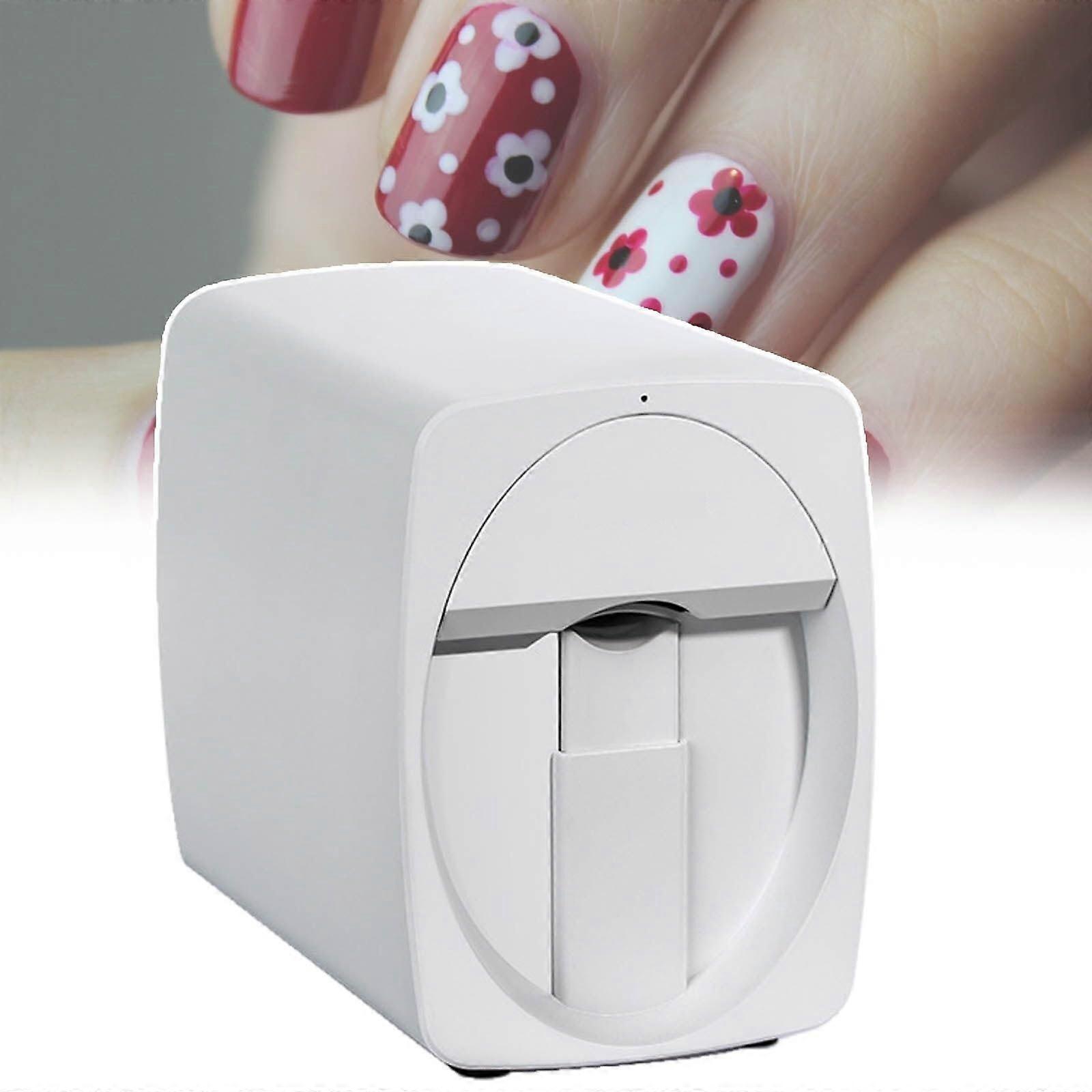 Nail Art Printer with Custom Image Printing, Resolution Output for Salon or Home Use, White