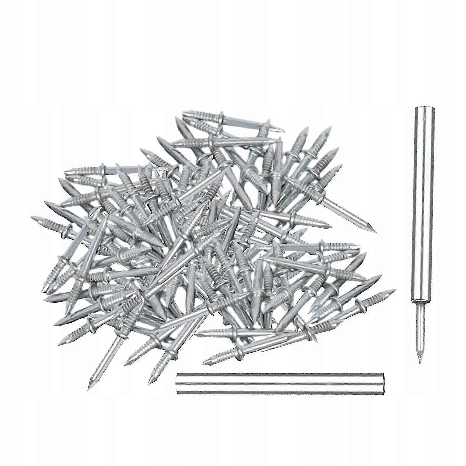 2026 300pcs Double Head Skirting Thread Nail Seamless