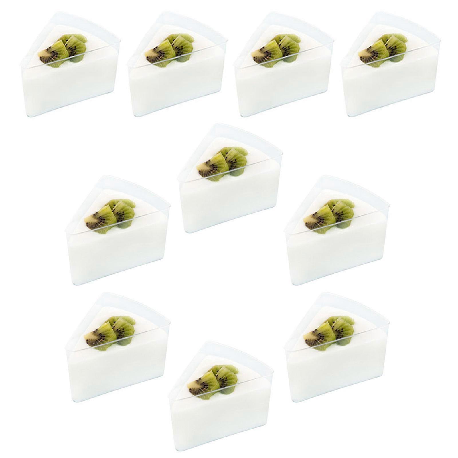 Triangle Dessert Cup Yogurt Cups for Serving 10Pcs