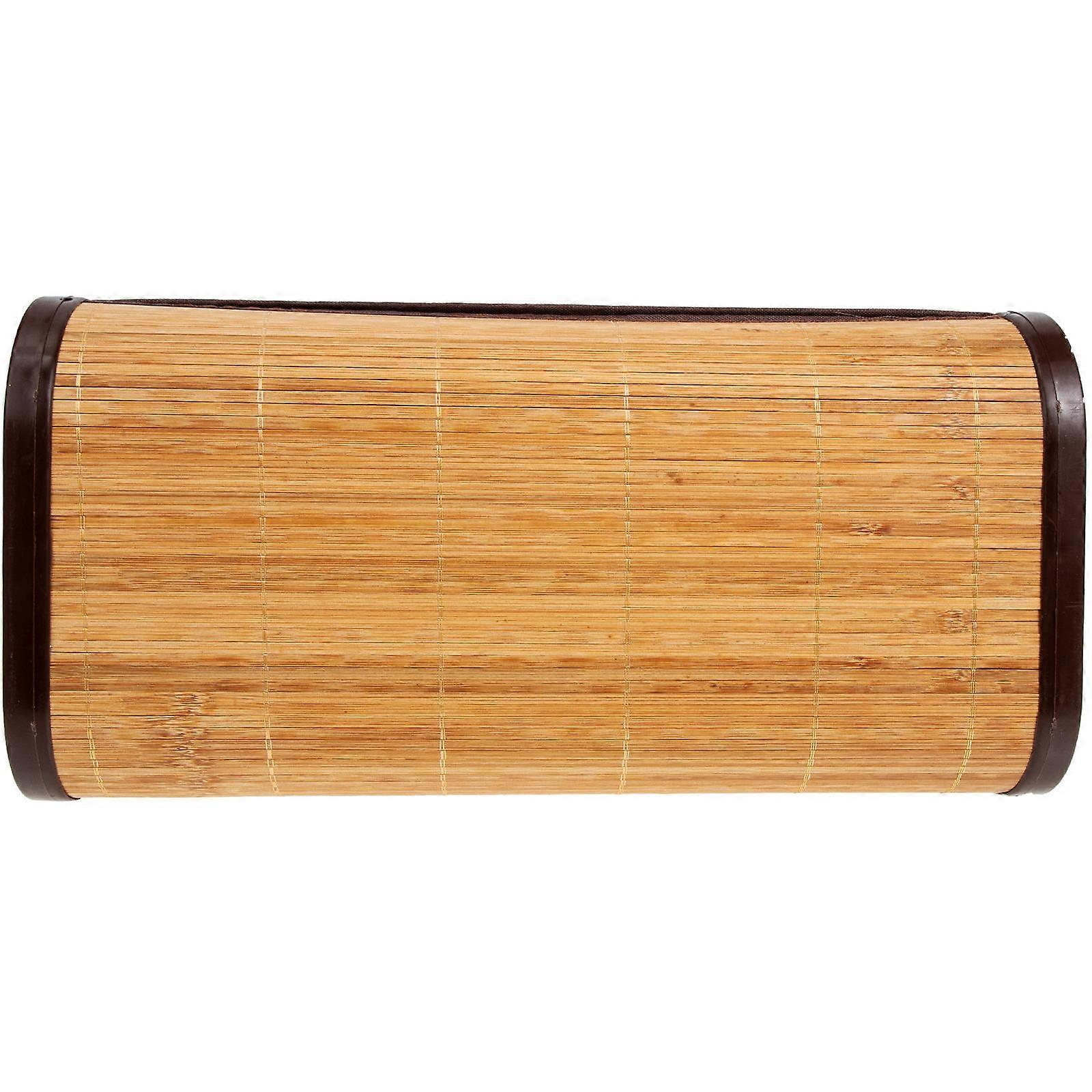 Light Brown Bamboo Mat Pillow for Elderly Cooling and Breathable