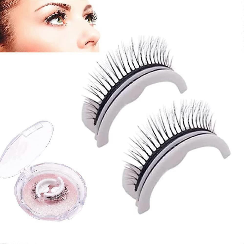 Self Adhesive Eyelashes Natural Look No Glue Reusable False Lashes with Compact Storage Case
