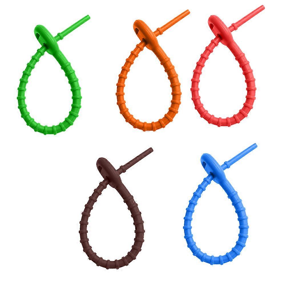 Wire Ties Silicone Cable Ties for Cord Bundling 20Pcs Assorted Colors
