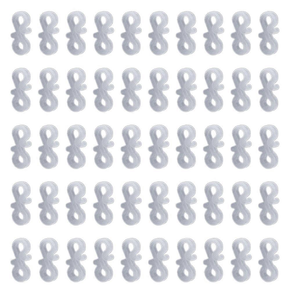 S Shape Gutter Hooks Plastic S Clip Hooks Securing Lights Hook 100Pcs