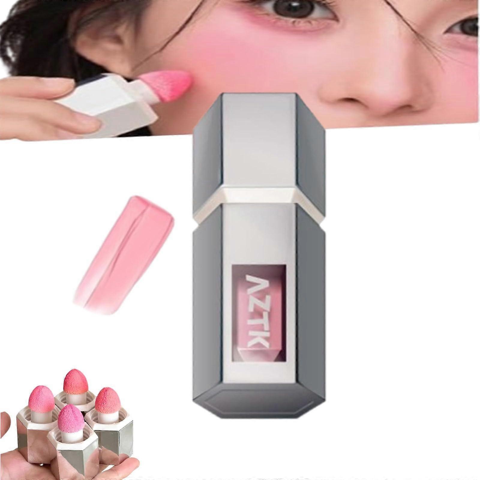 JC01 Liquid Blush with Sponge Applicator, LongLasting Waterproof LiquidtoPowder Finish