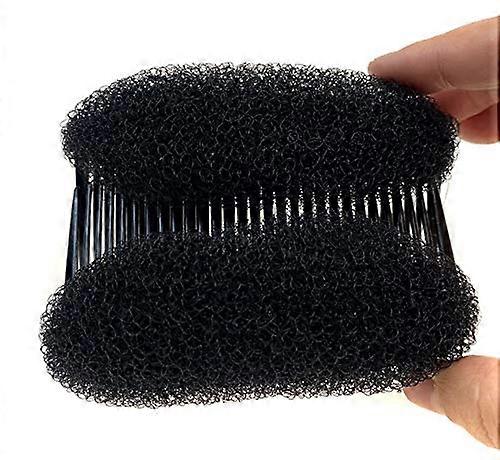 2PCS Black Hair Volume Insert Comb for Women, Beehive Styling Tool Bouffant Maker