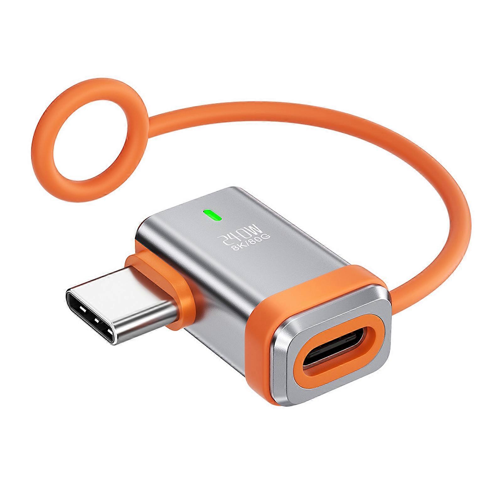 USB 4.0 Full Function Adapter Supporting 240W Power Delivery and 80Gbps Data Transfer for Various Device Compatibility Multicolor