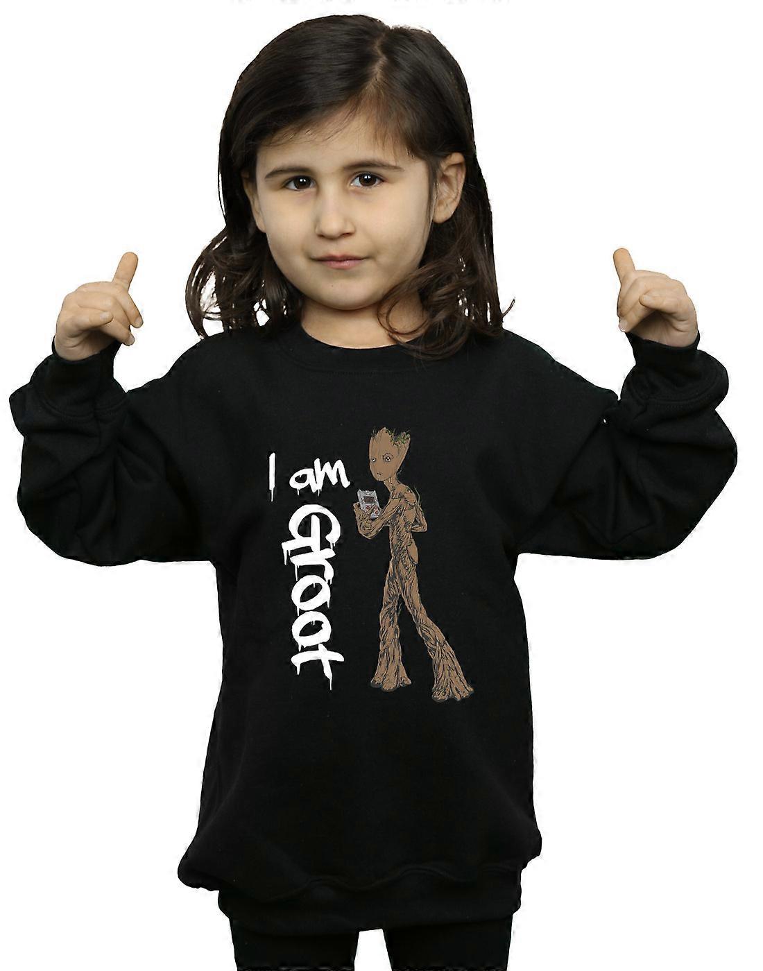 Marvel Girls Avengers Infinity War Graffiti Groot Sweatshirt