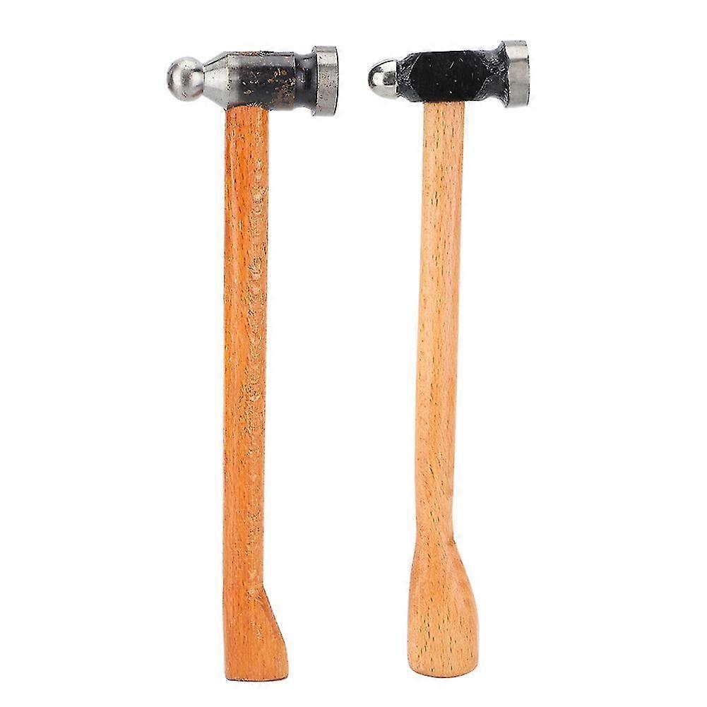 2Pcs Ball Pein Hammer Double-Ended Hardware Making Repair Processing Home Tool