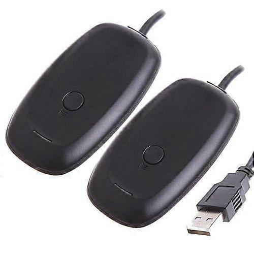 2 Pack Wireless Gaming Receiver USB Adapter for Xbox 360 PC Windows Lag Connectivity Ref:9325