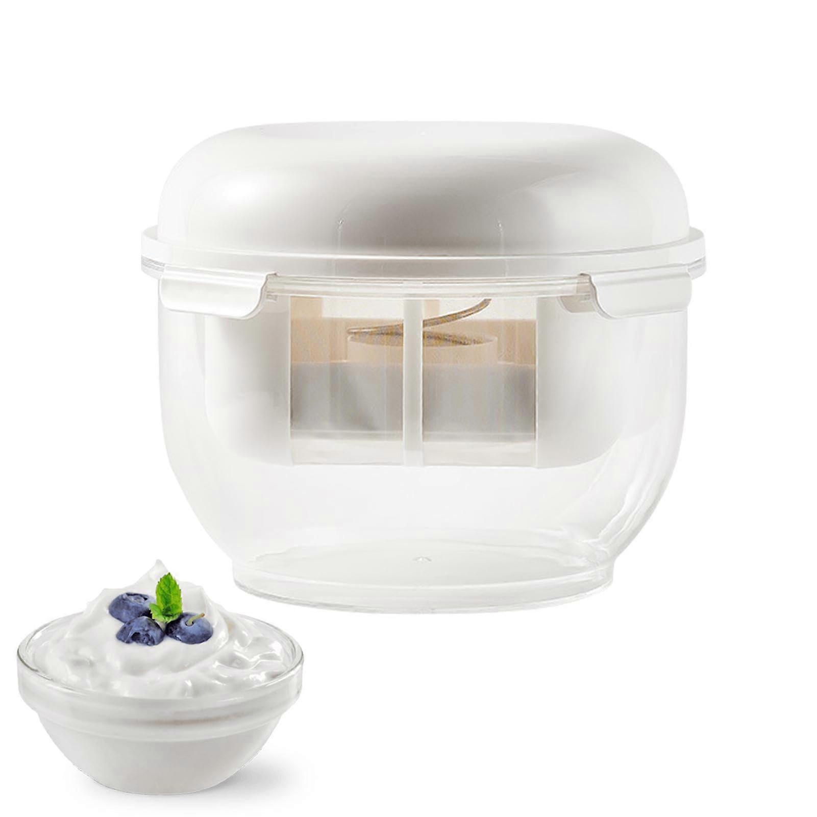 Yogurt Strainer with Fine Mesh for Creamier Texture, Large Capacity Yogurt Whey Separator