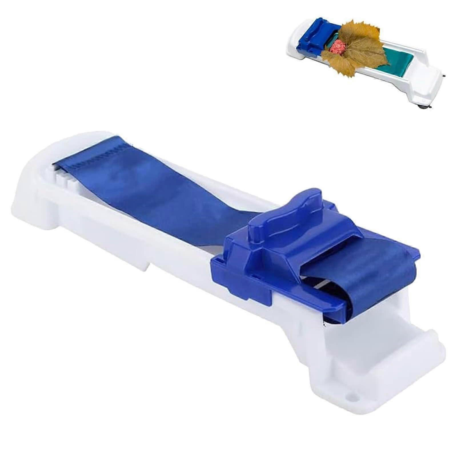 Spring Roll Maker and Sushi Roller with Guided Press Rolling, MultiWrap Support, Blue 1 Pack