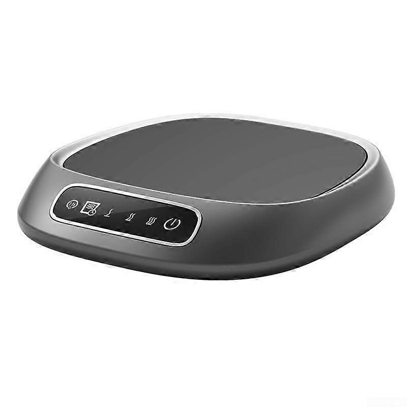 Coffee Cup Warmer with Automatic Temperature Control, 3 Heat Settings, Smart Desk Drink Heater Gray