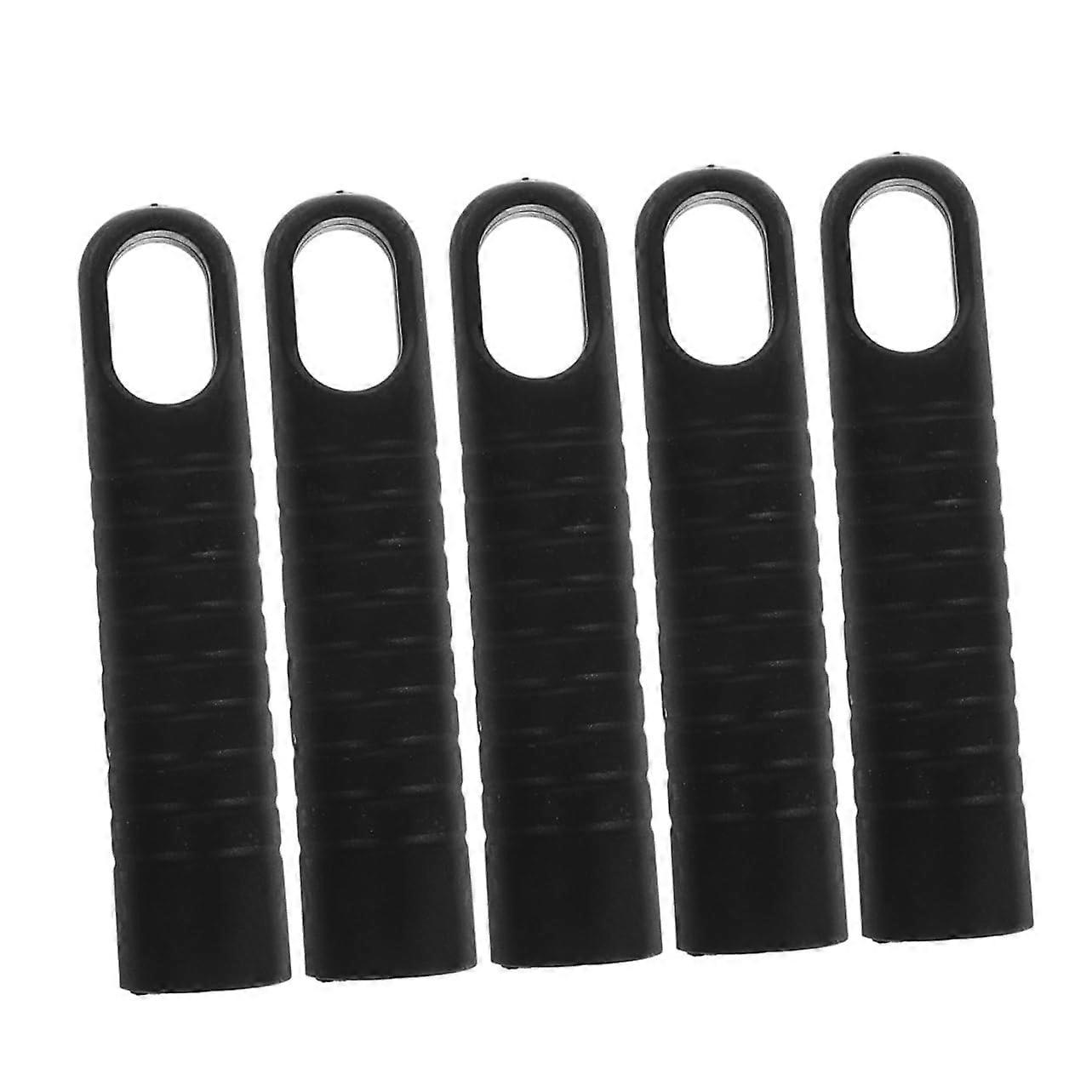 5pcs Plastic Mop Handle Replacement with Ergonomic AntiSlip Grip and Universal Broom End Cap