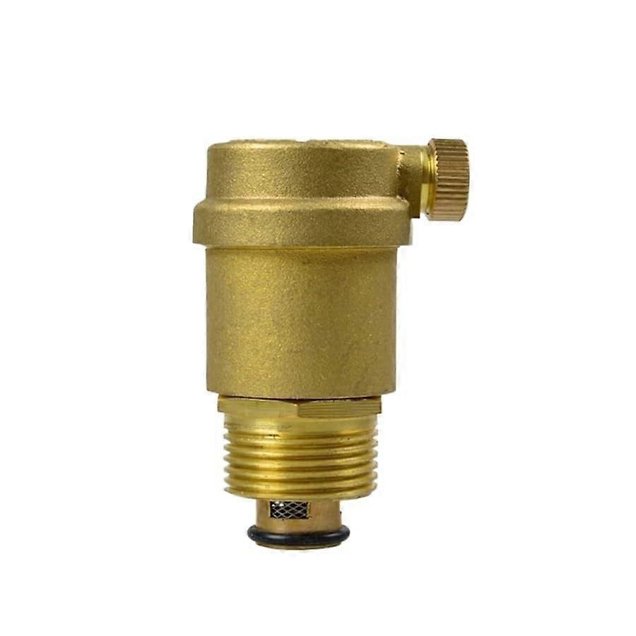 Brass Automatic Air Vent Valve 1/2 Inch Male LeakProof Easy Install for Heating Systems