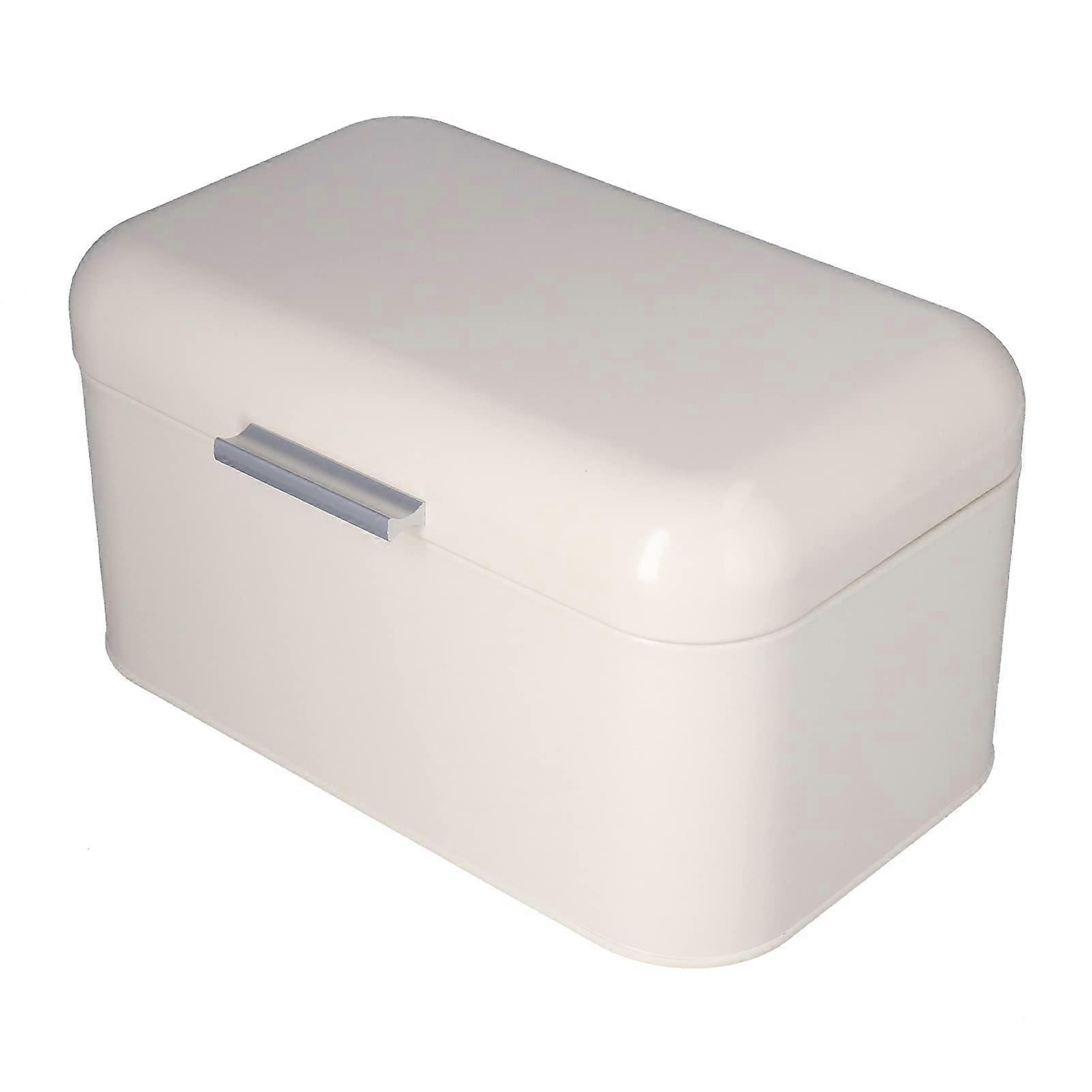 Large Capacity Bread Box with Odor Blocking Seal, Retro Tin Metal Storage for Kitchen