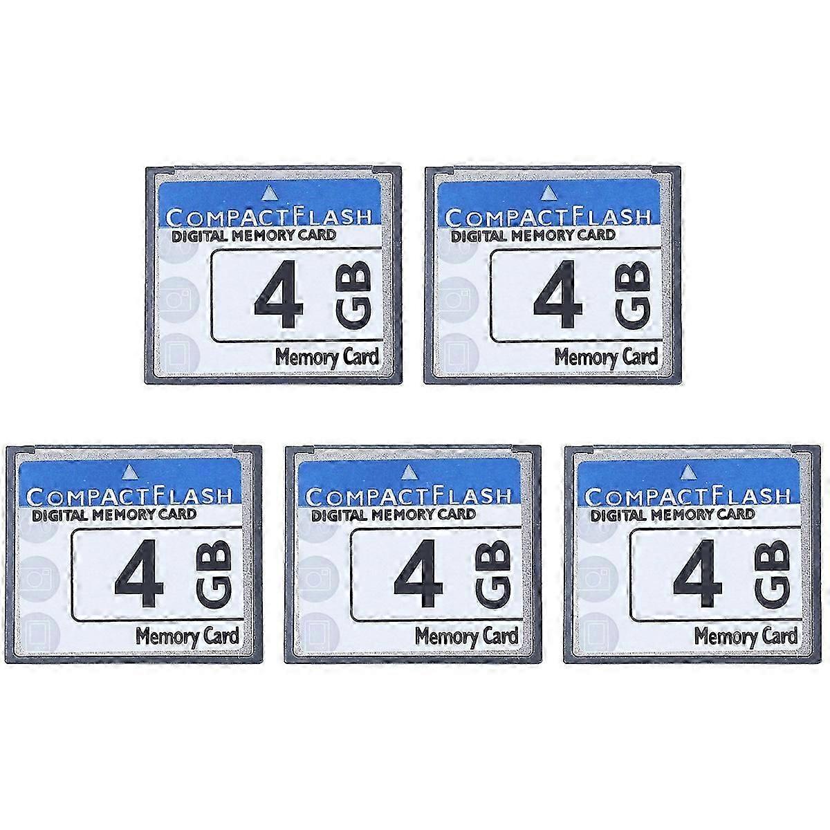 5X Professional 4GB Compact Flash Memory Card for Camera, Advertising Machine, Industrial Computer C