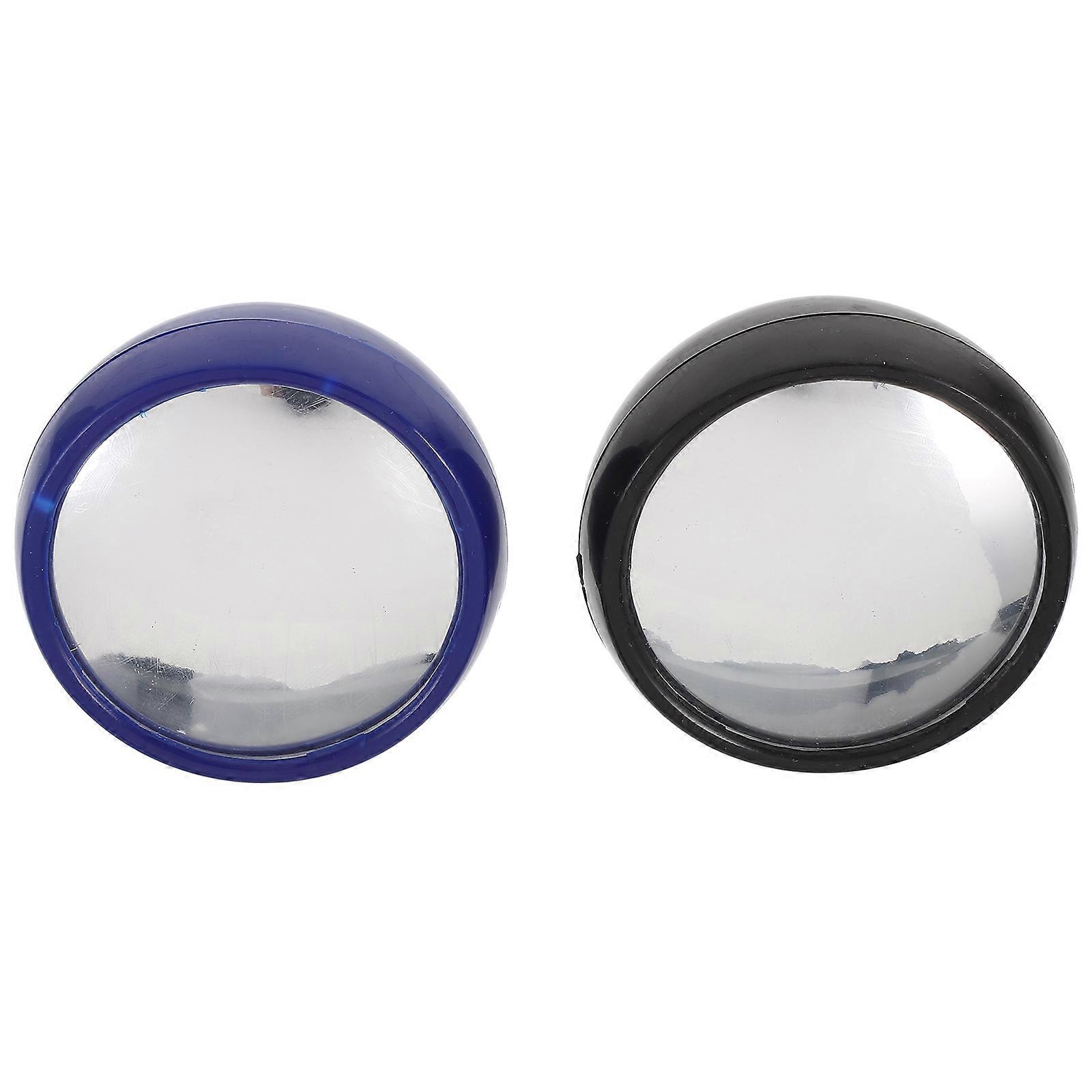 Magnifying Mirror Computer Rearview Mirror for Office Desk Daily Use Square Shape 2Pcs