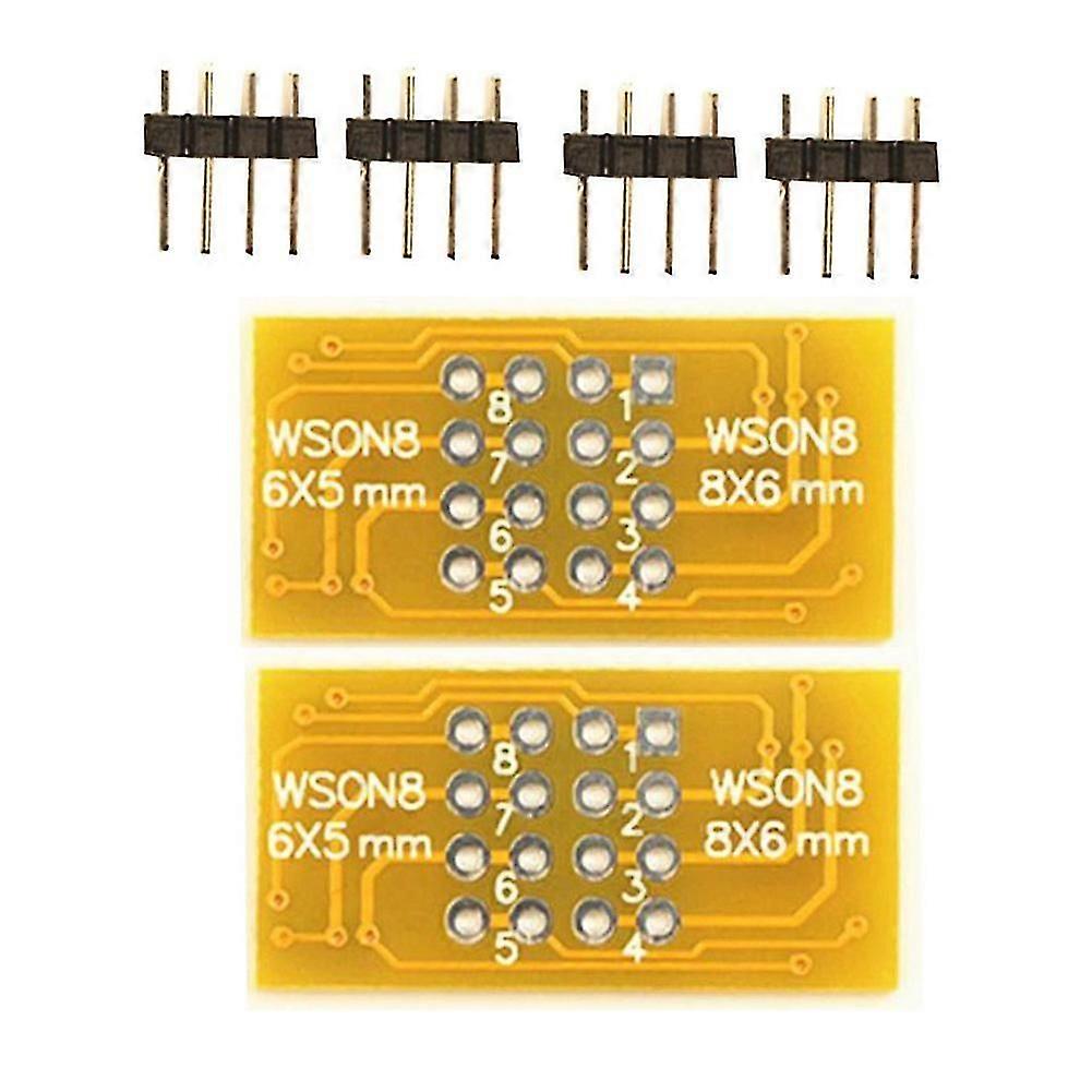 2PCS Programmer Adapter WSON8 to DIP8 Programmer Adapter Board QFN8/DFN8 to DIP8 & WSON8/MLF8 to DIP8 Socket