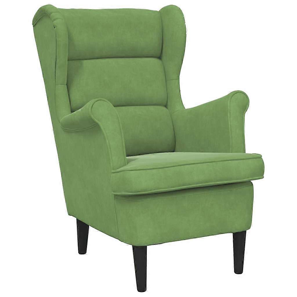 vidaXL Fauteuil fluweel lichtgroen