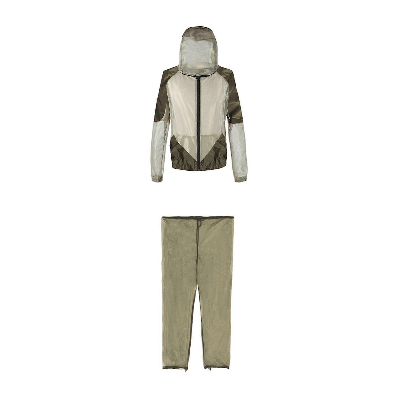 Lightweight Mosquito Proof Hiking Jacket with Breathable Mesh Fabric and Adjustable Elastic Cuffs