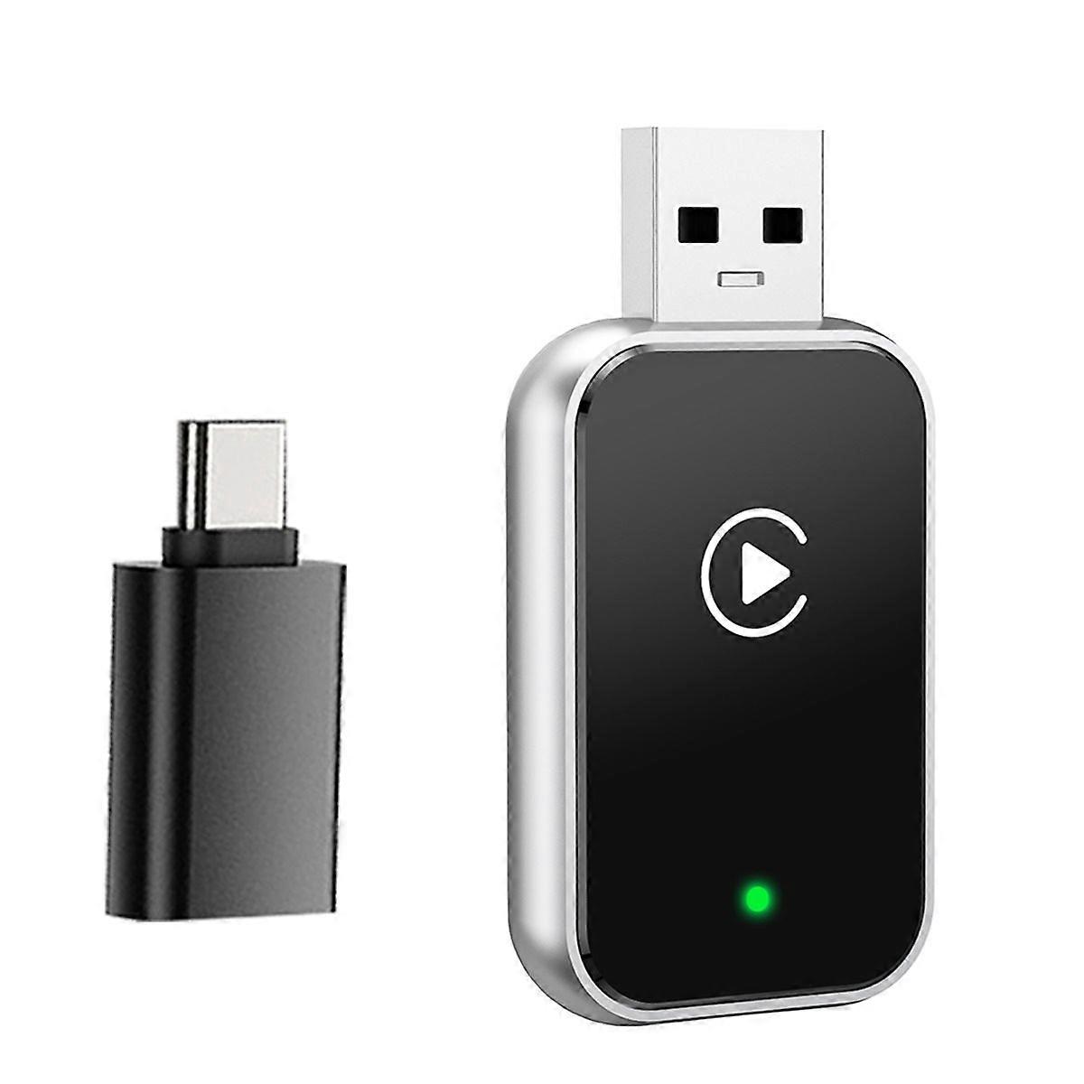 2in1 Wireless Carplay Android AUTO Adapter Voice Control