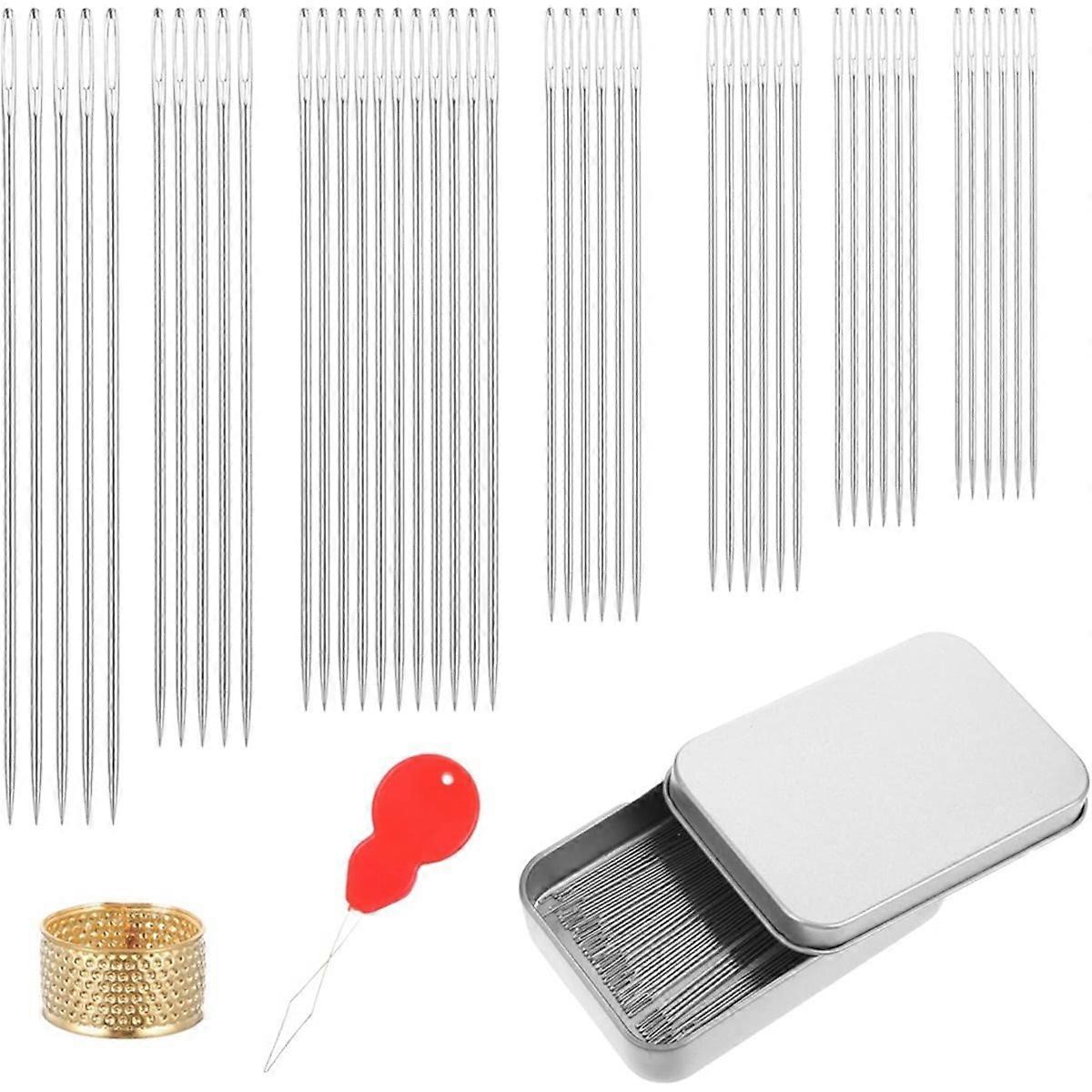 42 PCS Silver Needles Sewing Set