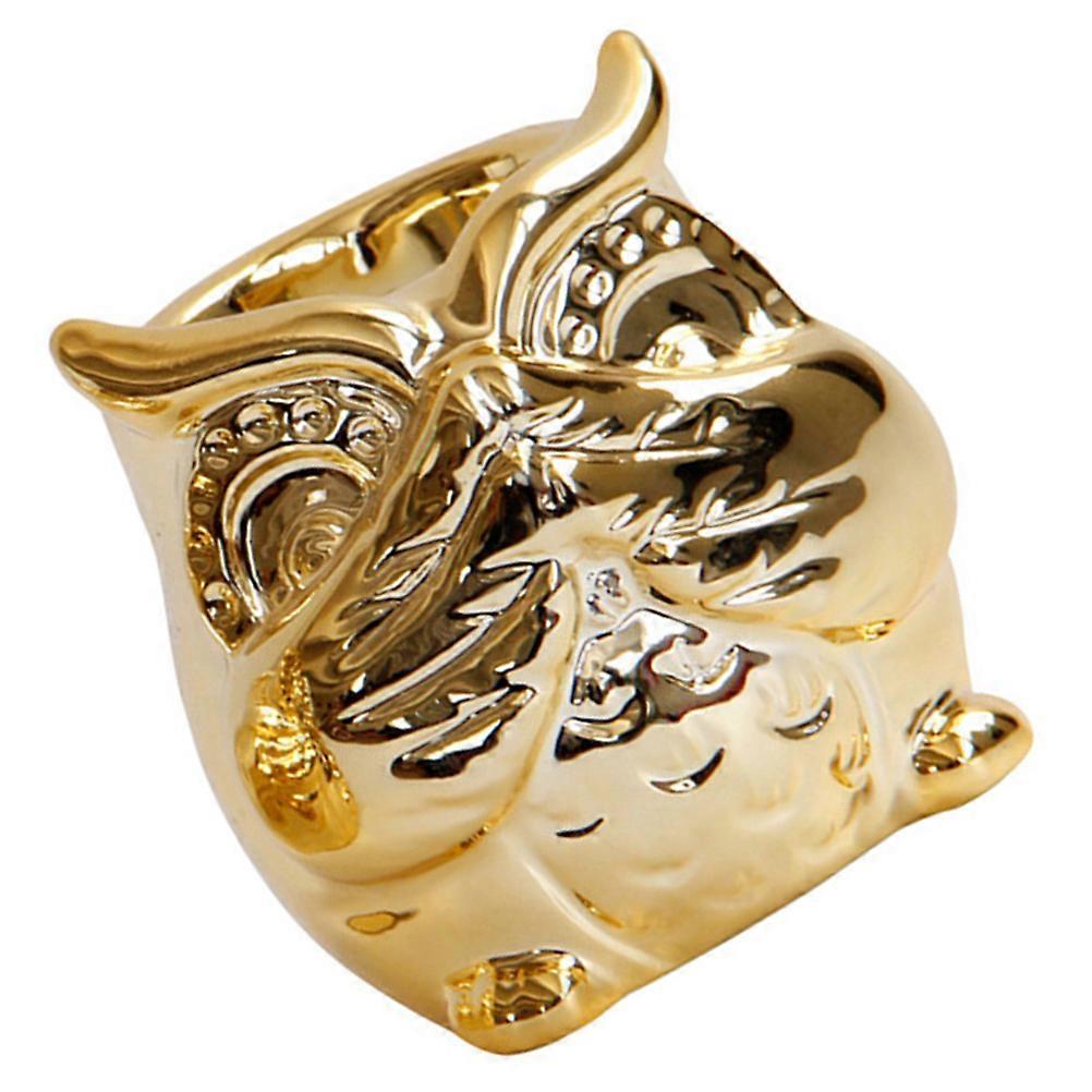 Owl Candle Holder Ceramic Material for Table Decoration