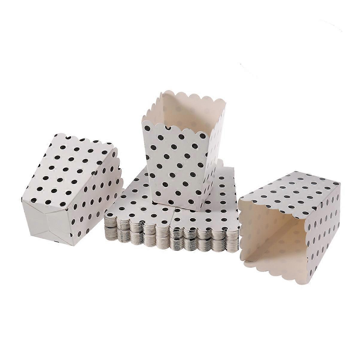 Popcorn Containers Paper Boxes for Popcorn Storage 24Pcs Multi Color
