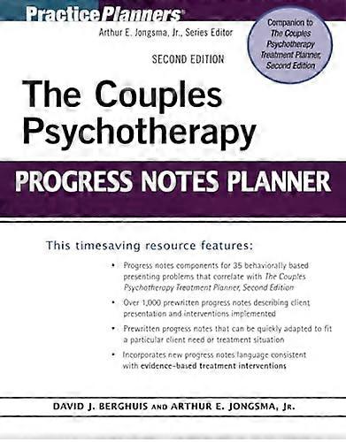 The Couples Psychotherapy Progress Notes Planner (PracticePlanners)