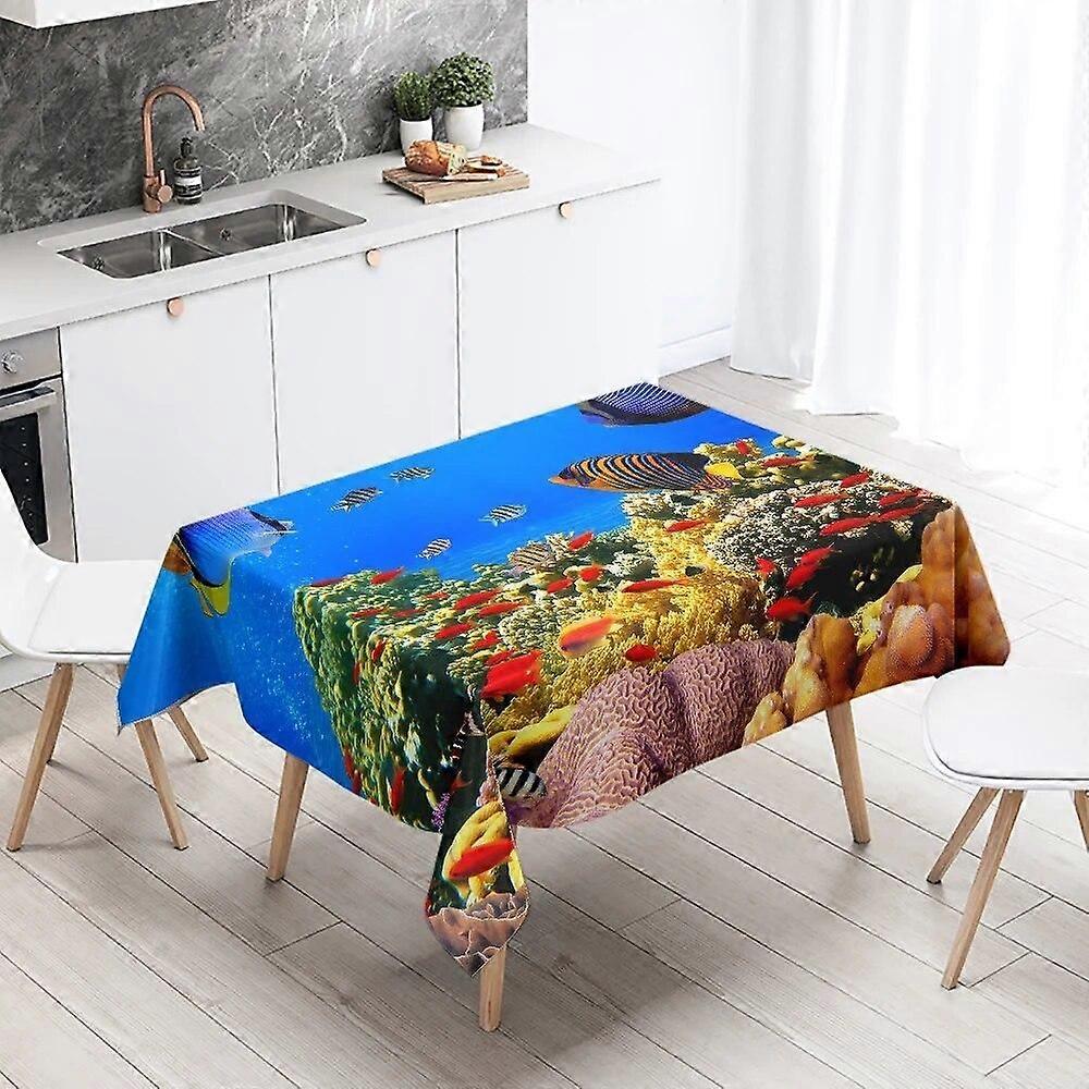 Tablecloth Style 0517 Anti-Stain Waterproof Rectangular Kitchen Dining Table Home Decoration