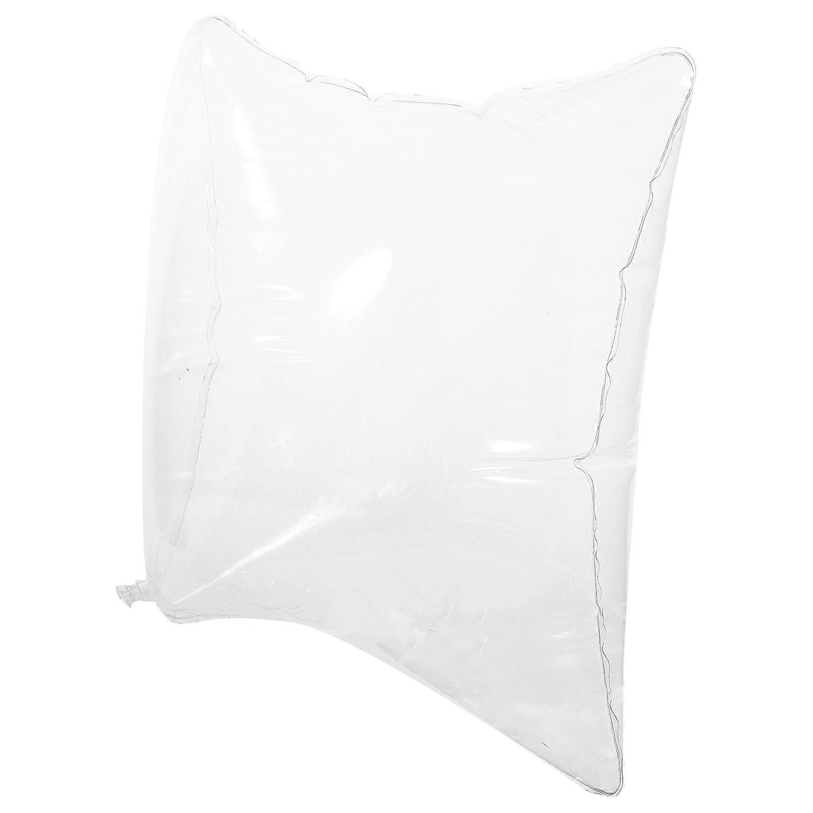 Oreiller gonflable transparent en PVC pour camping