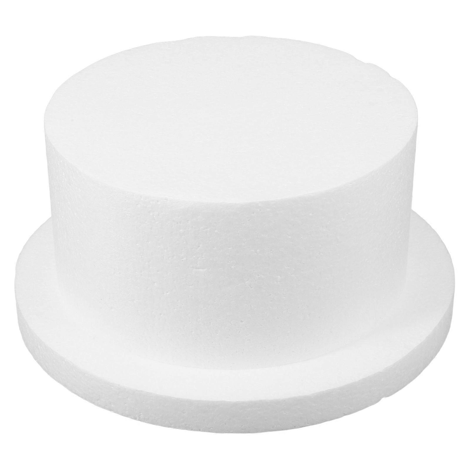 1 Set Round Cake Cake Model Cake Decoration Practice Foams Model Baking Practicing Cake Dummies