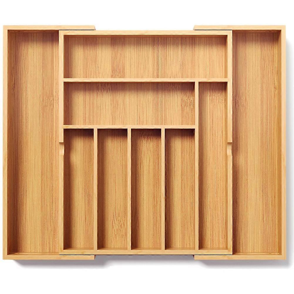 Multi-Grid Kitchen Tableware Pull-Out Retractable DrawerKnife and Fork Storage Box Household Bedside Tools Sorting Box L