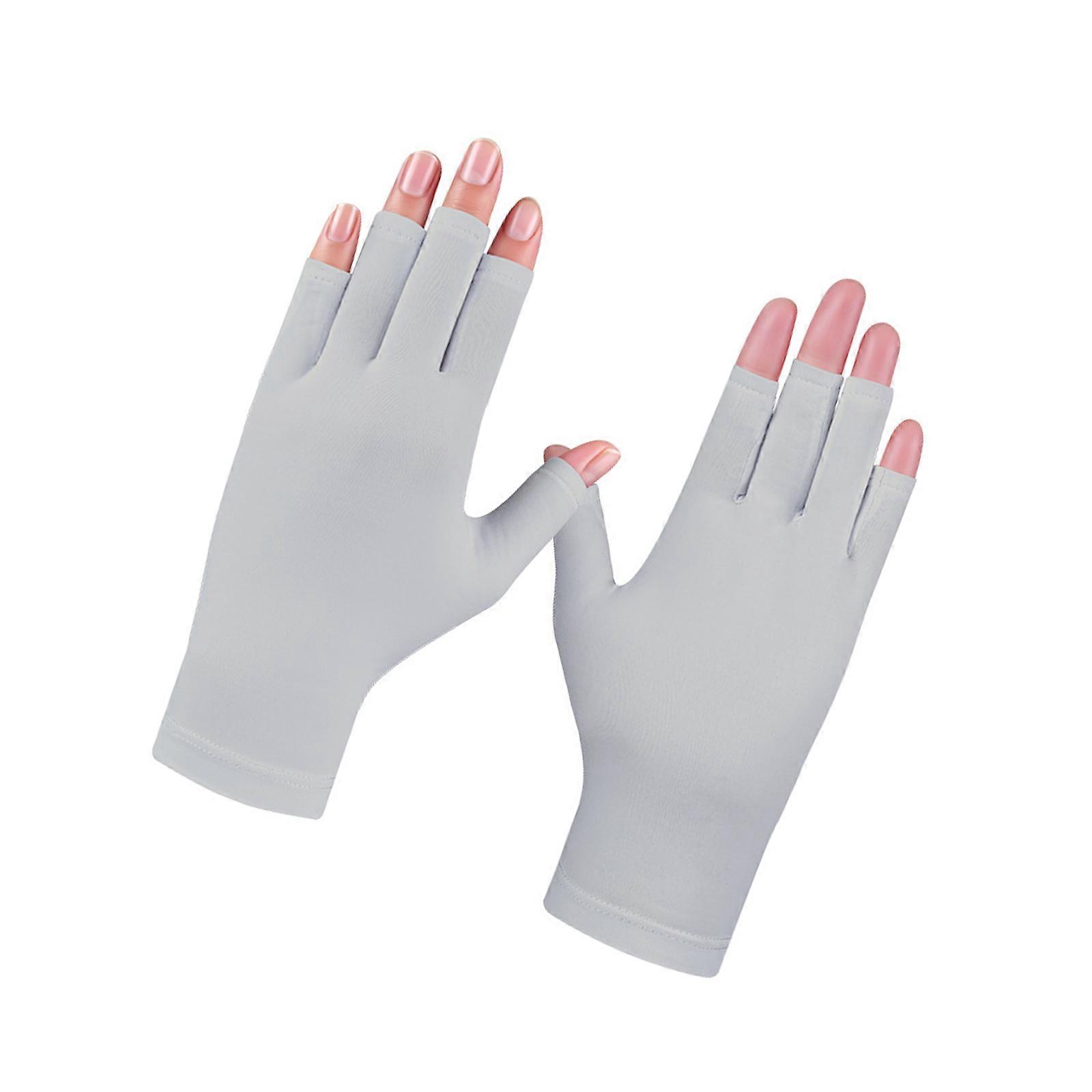 Gants de golf rafraîchissants pour femmes, en polyester extensible et respirant, pour une liberté de mouvement et un contrôle optimal de la main (gris)