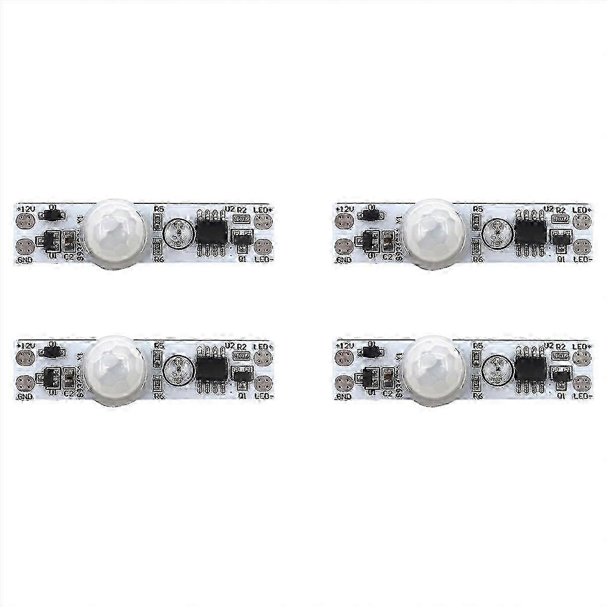 4X DC 5-24V 12V PIR Motion Sensor Switch Module Human Movement Sensor Detector Controller Switch Mod