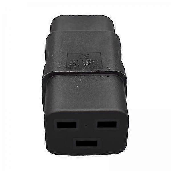 2x IEC320 C14 to C19 Power Adapter Conversion Plug, Multipurpose Connector