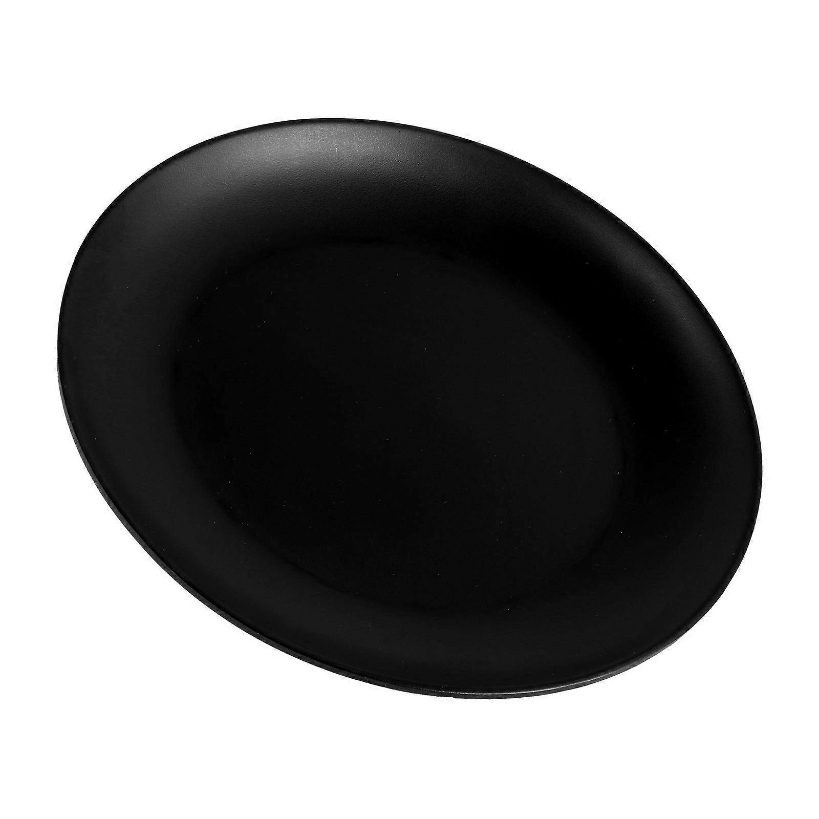 Practical Black Melamine Tableware Fruit Plate for Storage Use 1Pcs