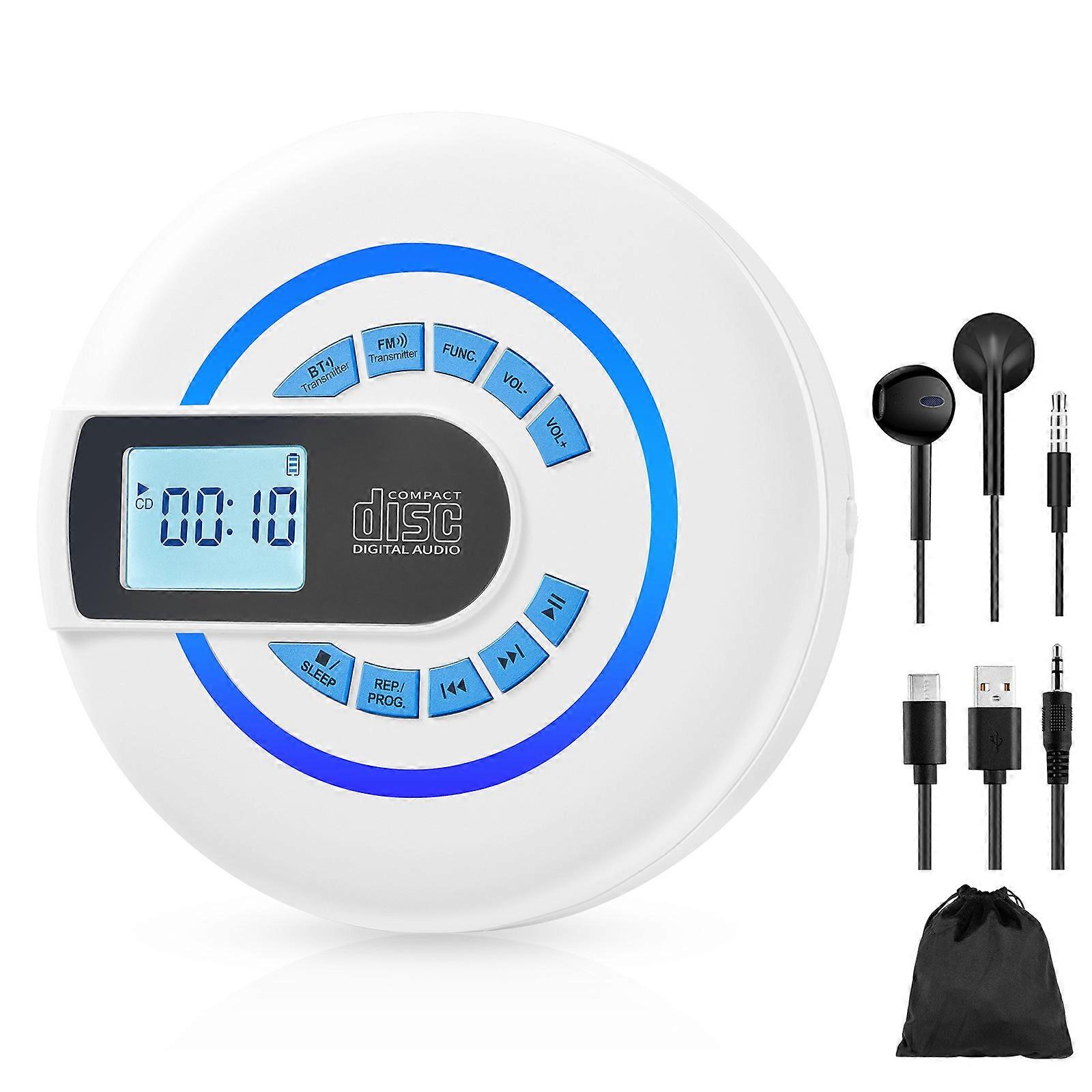 Multifunctional Bluetooth CD Player with FM Transmitter & USB Playback