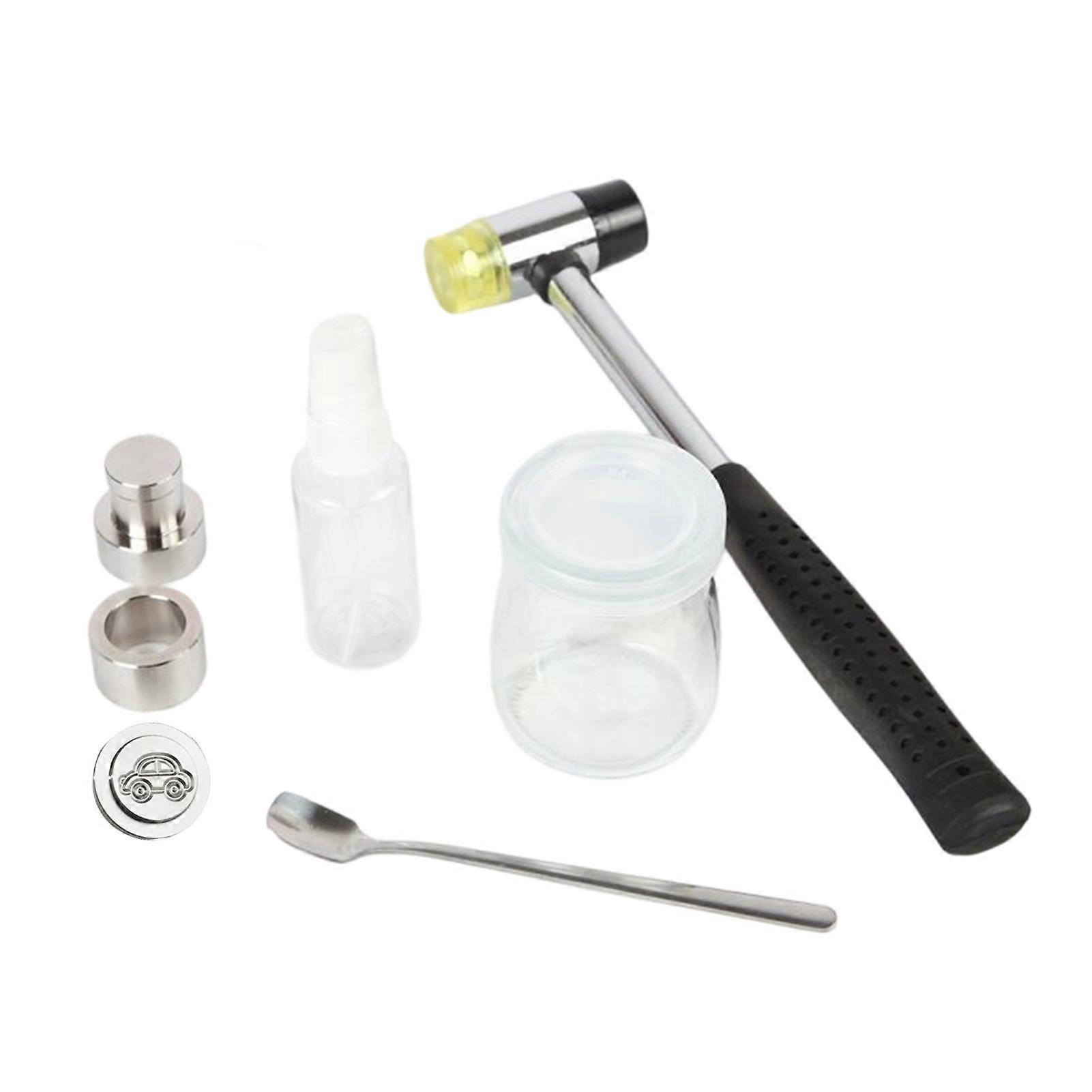 Handheld Press Tool - with Soft Rubber Mallet - for Powder Compaction