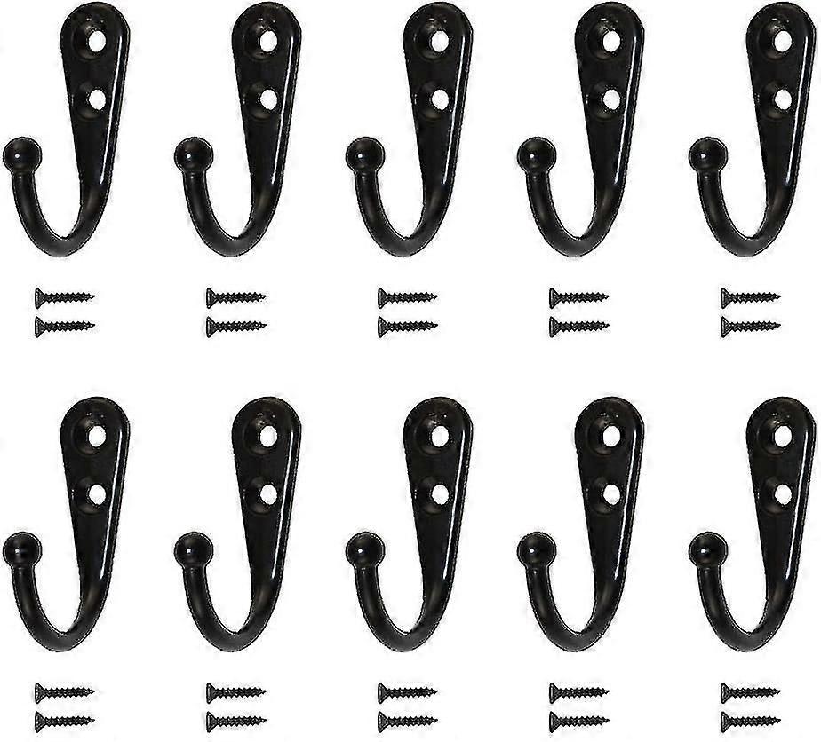 10pcs Single Hooks Wall Coat Rack