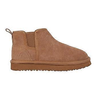 Jack Wills Childrens/Kids Suede Slip-on Block Heel Chelsea Boots