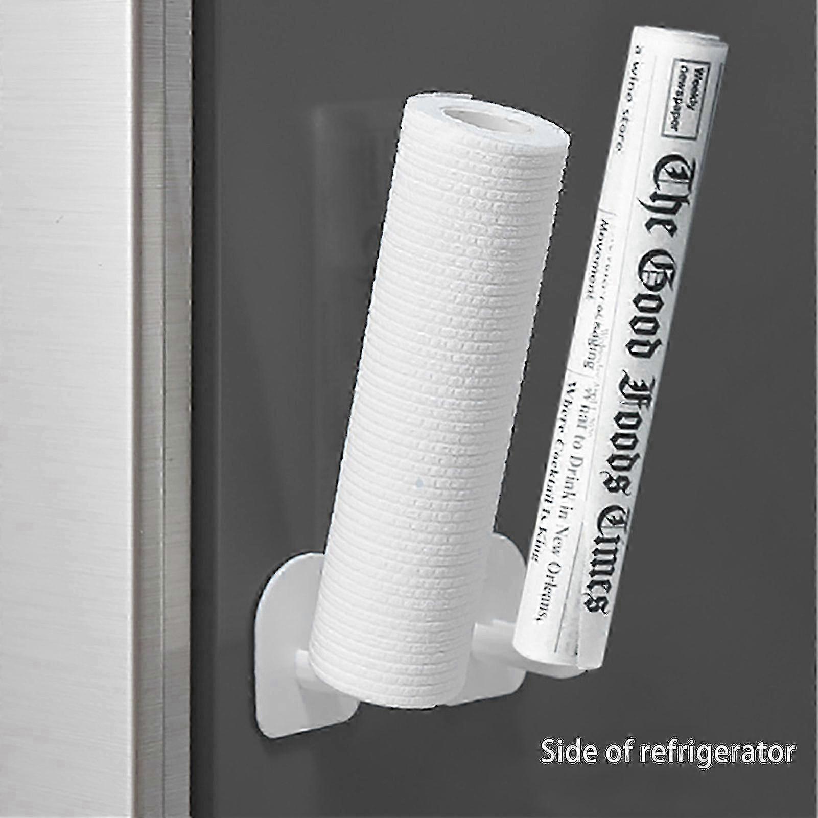 Towel Rack Kitchen Wall Mounted Space Saving Paper Roll Holder Under
