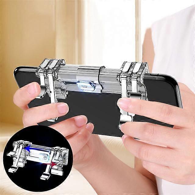 PUBG Mobile Trigger Gamepad Controller Sensitive Touch L1R1 Fire Button Shooter Grip Trigger Aim Key Joystick compatible withIOS Android UM